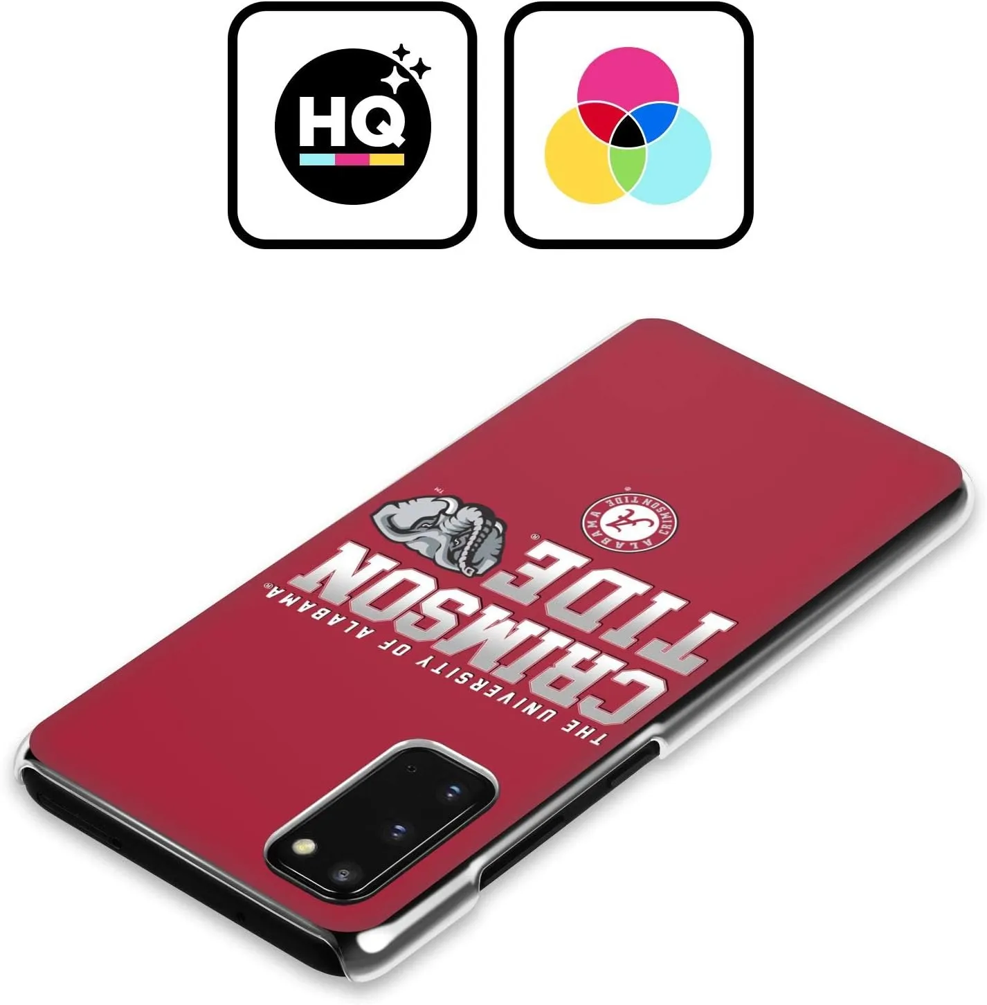 Head Case Designs Officially Licensed University of Alabama UA Crimson Tide Hard Back Case Compatible with Samsung Galaxy A23 / 5G (2022)