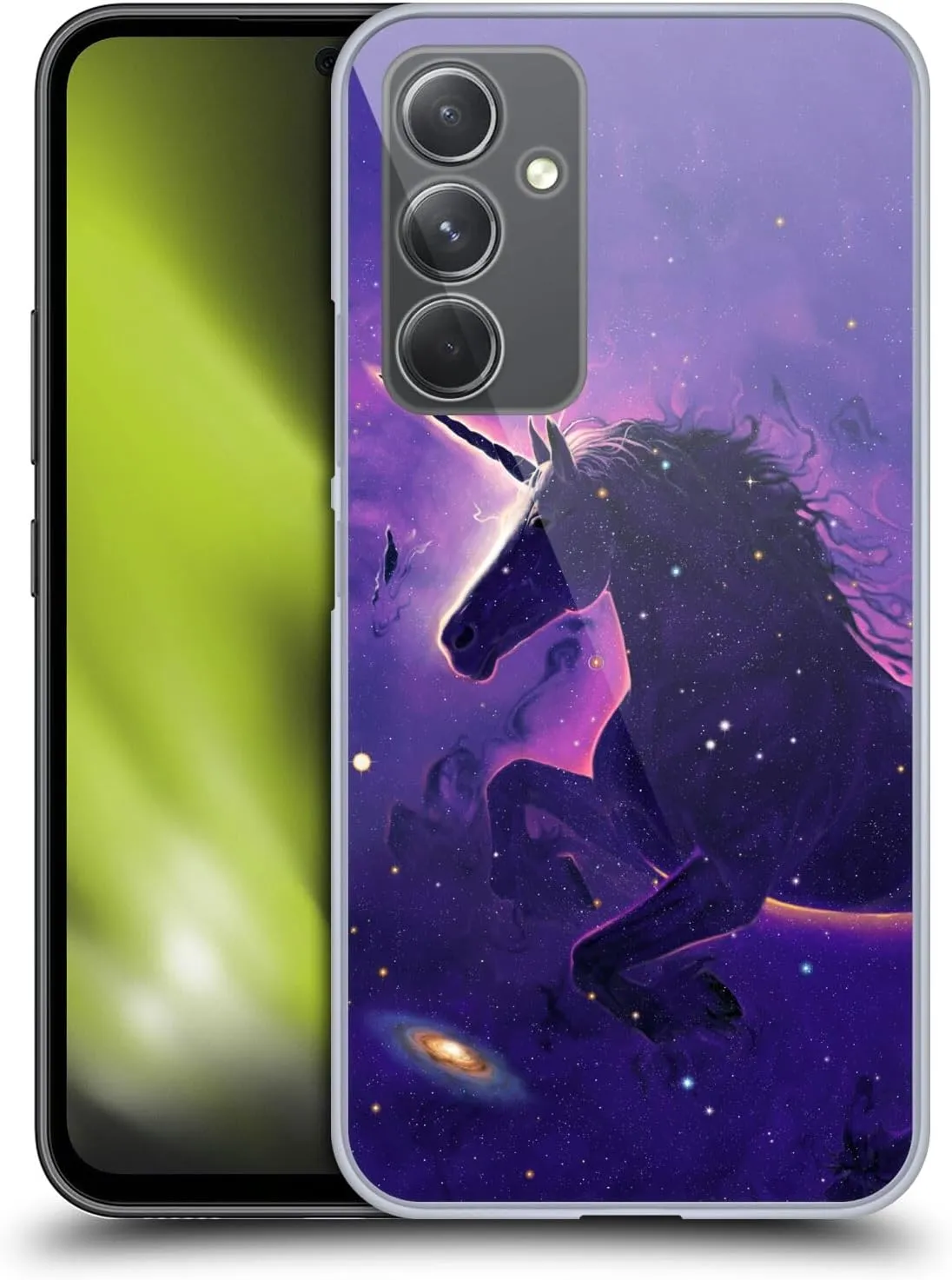 Head Case Designs Officially Licensed Vincent HIE Unicorn Nebula Key Art Hard Back Case Compatible with Samsung Galaxy A54 5G