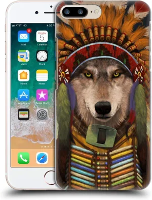 Head Case Designs Officially Licensed Vincent HIE Wolf Spirit Chief Canidae Hard Back Case Compatible with Apple iPhone 7 Plus/iPhone 8 Plus