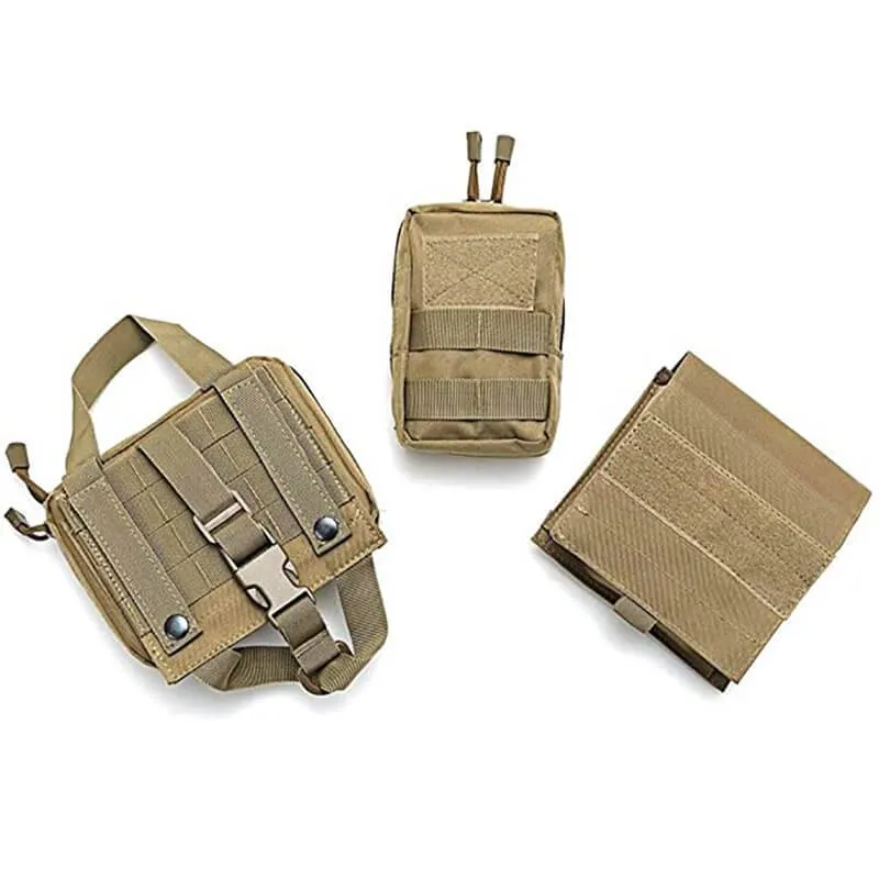 Heavy-Duty Adjustable Military K9 Tactical Dog Harness Vest for Training and Service