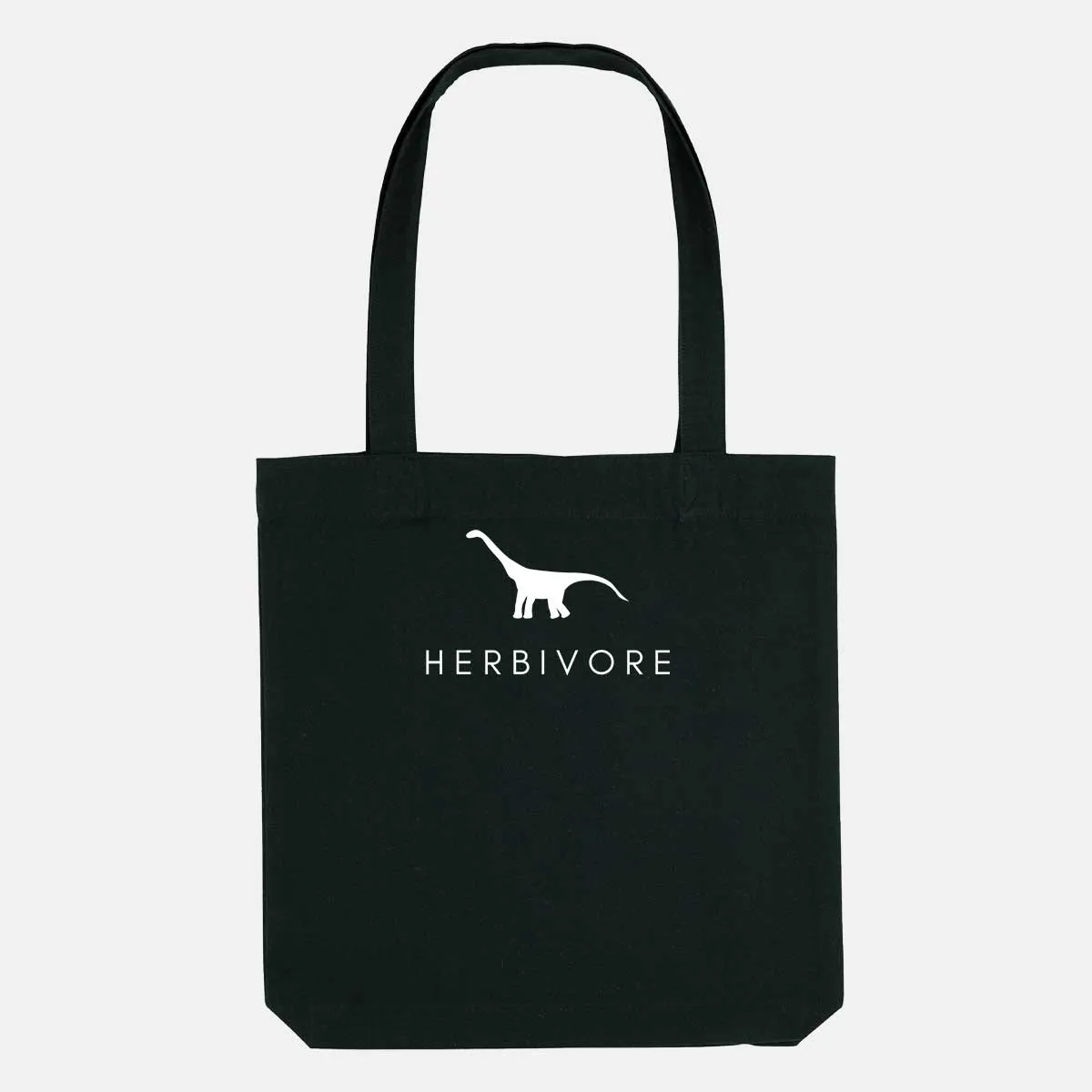 Herbivore Dinosaur Woven Tote Bag, Vegan Gift