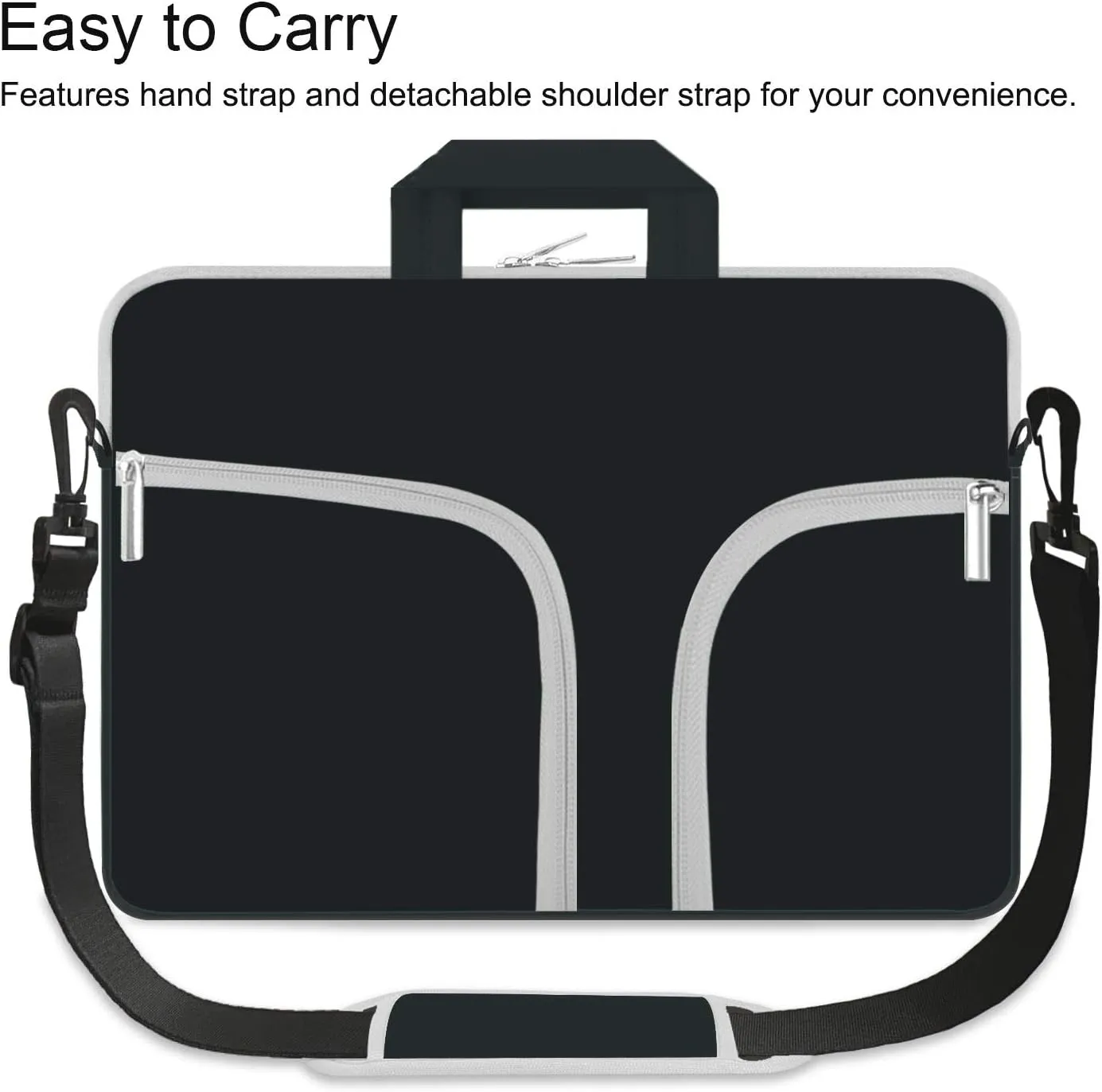 HESTECH Laptop Chromebook Case 14 inch,Ultrabook Notebook Shoulder Strap Handbag Sleeve Bag Compatible with 14-15.4" /15"-15.6" Dell HP Asus Acer Swift 3 Samsung Sony Computer