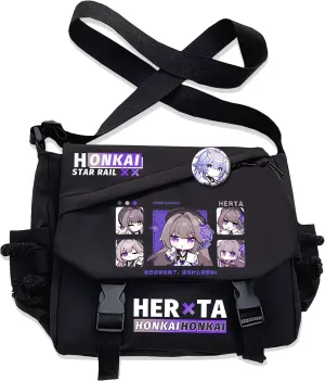 Honkai Star Rail Handbag Blade Crossbody Bag Single Shoulder Bag Adult Anime 3D Print Backpack Black Bag