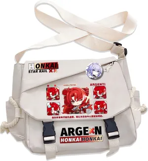 Honkai Star Rail Handbag Blade Crossbody Bag Single Shoulder Bag Adult Anime 3D Print Backpack White Bag