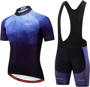 Hotlion Men's Cycling Jersey Set Summer Cycling Clothing Suit Pro Team Bike Clothes Road Biking Outfits Bicycle Kit for Men