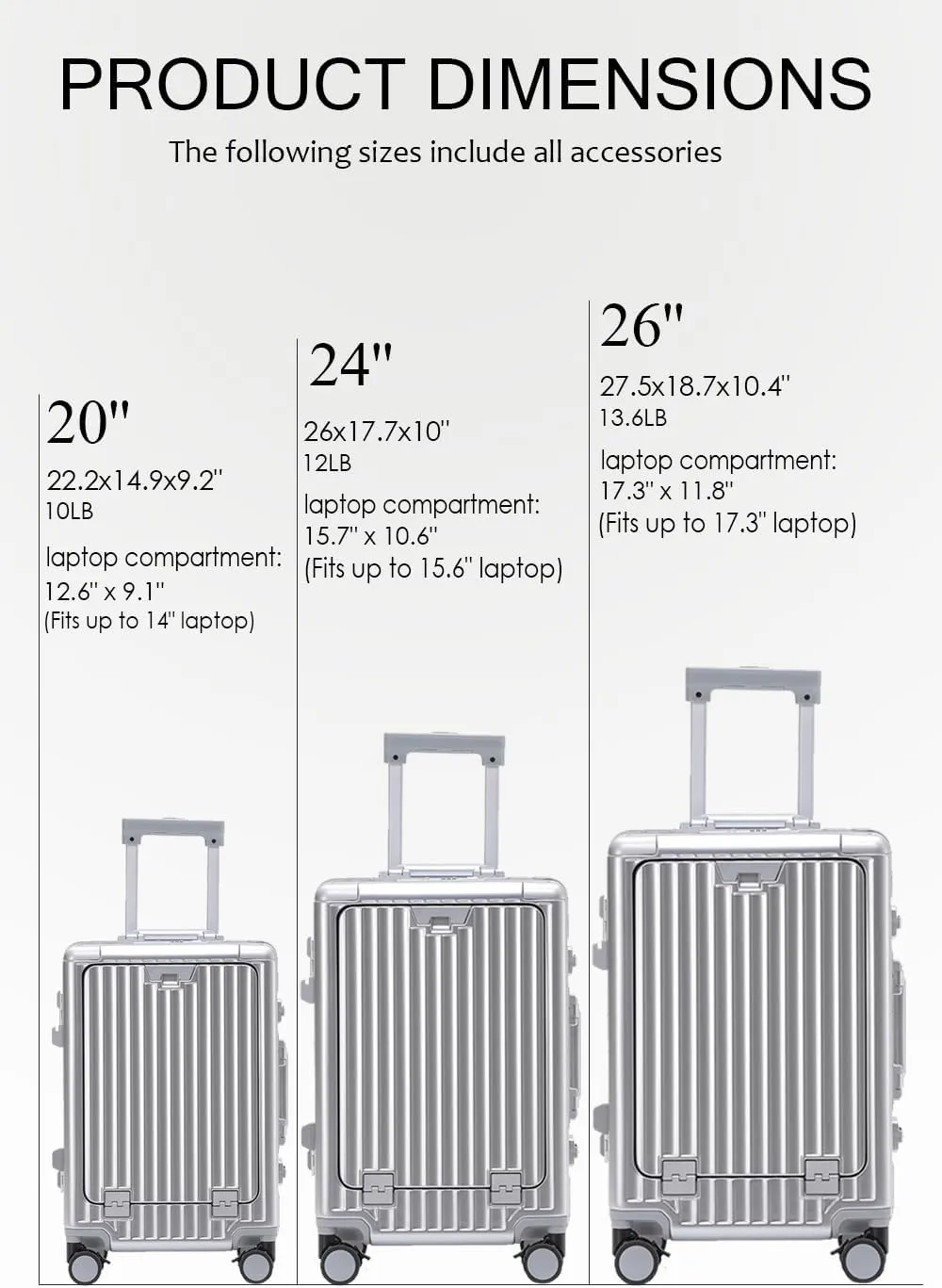 HotWay 20 Inch Carry On Luggage with Cup Phone Holder and Laptop Compartment, PC Hard Shell Suitcase with Spinner Wheels and USB Port, Black Luggage for Business Travel (22x14x9 Airline Approved)