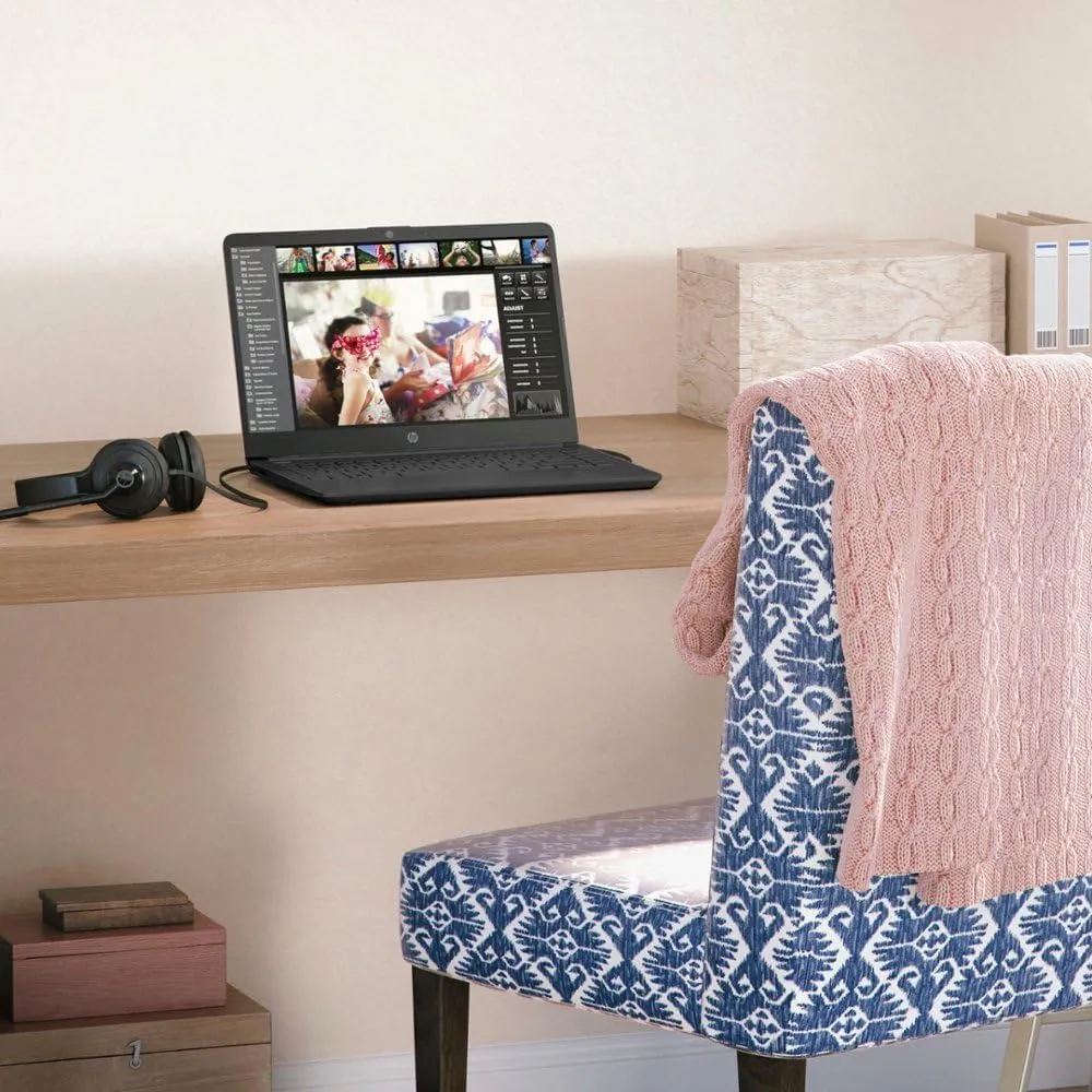 HP 14 Ultrabook • Intel 4-Core CPU • Back to School Limited Edition with Microsoft 365 • 16GB RAM • 1.6TB Storage (128GB OnBoard withHP 512GB P500 Portable SSD   1TB OneDrive) • Win 11 Pro • Black
