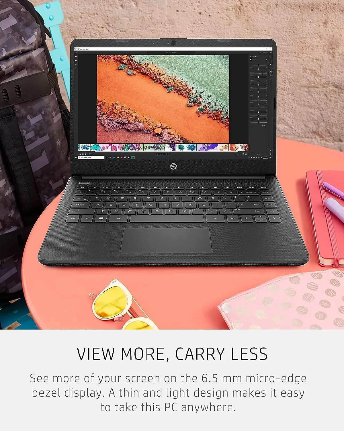 HP 14 Ultrabook • Intel 4-Core CPU • Back to School Limited Edition with Microsoft 365 • 16GB RAM • 1.6TB Storage (128GB OnBoard withHP 512GB P500 Portable SSD   1TB OneDrive) • Win 11 Pro • Black