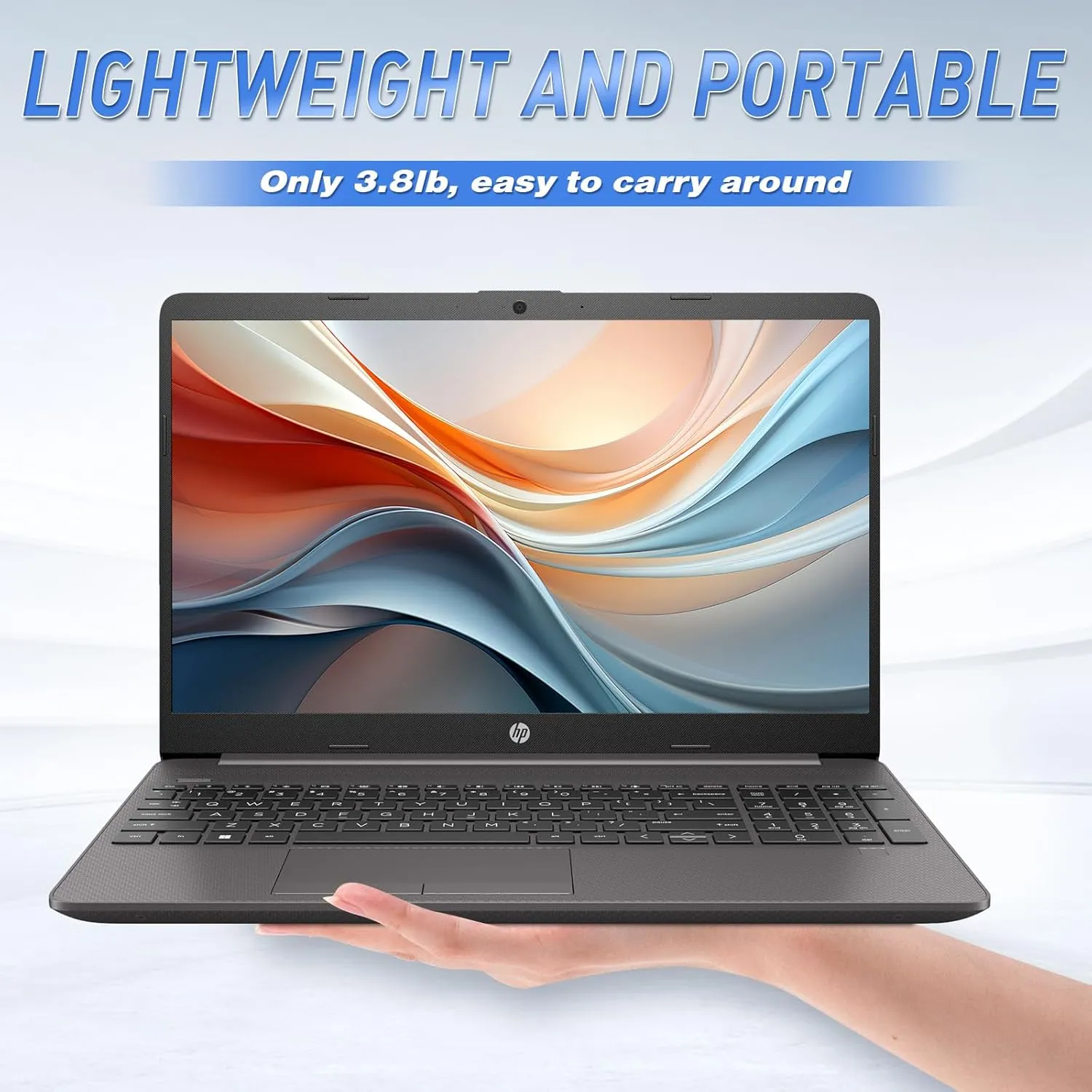 HP 15 FHD Business UltraBook Laptop • 16GB RAM • 256GB PCIe SSD • Powerful AMD Performance • Copilot AI-Ready • Ethernet Port • Long Battery Life • Windows 11 Pro – Built for Professionals