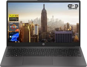 HP 255 G10 15.6" FHD Business Laptop, AMD Ryzen 7 7730U, 16GB RAM, 512GB PCIe SSD, Numeric Keypad, Webcam, Wi-Fi 6, HDMI, Windows 11 Pro, Black