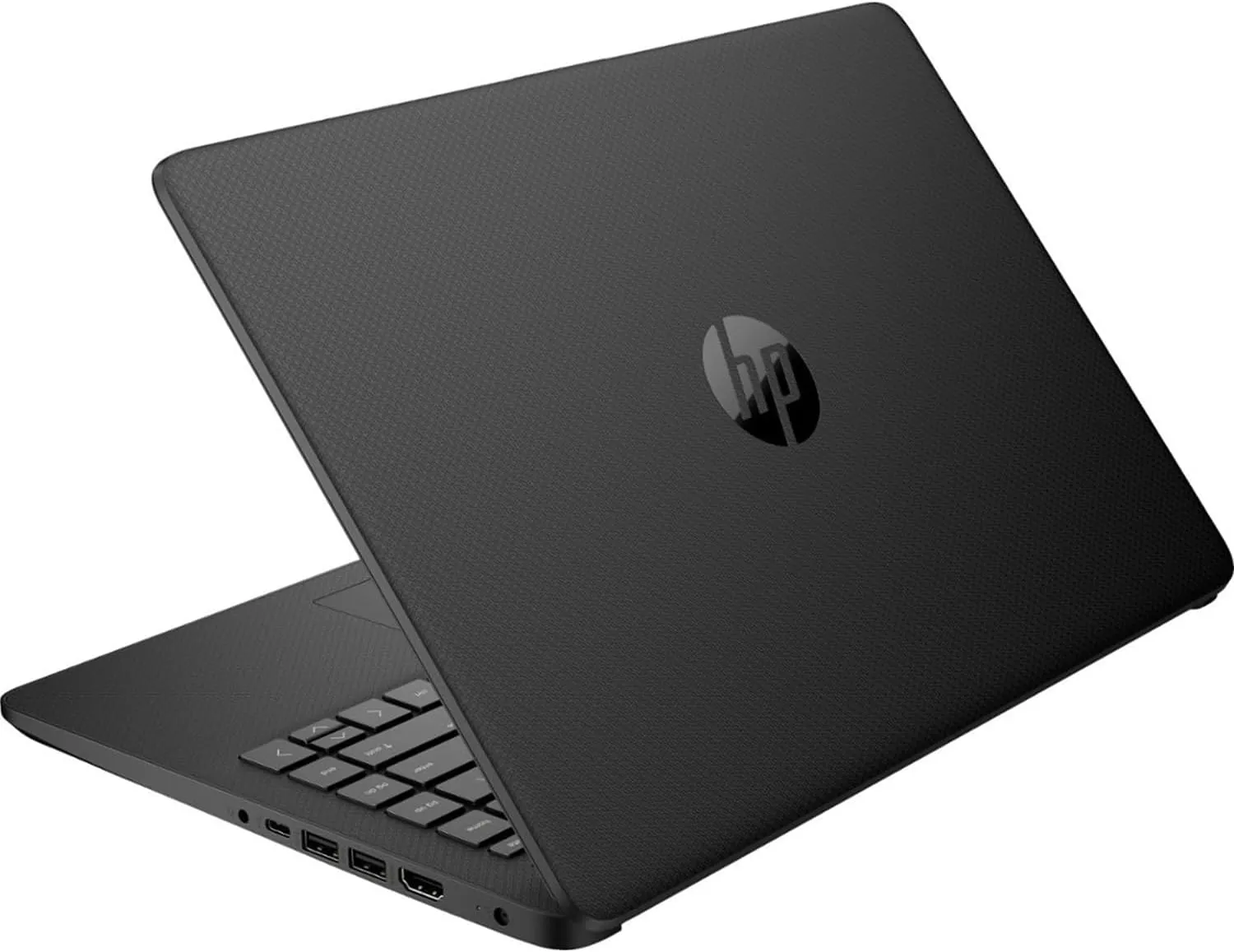 HP Portable Laptop, Student and Business, 14" HD Display, Intel Quad-Core N4120, 8GB DDR4 RAM, 64GB eMMC, 1 Year Office 365, Webcam, SD Card Reader, HDMI, Wi-Fi, Windows 11 Home, Black, KKE Mousepad