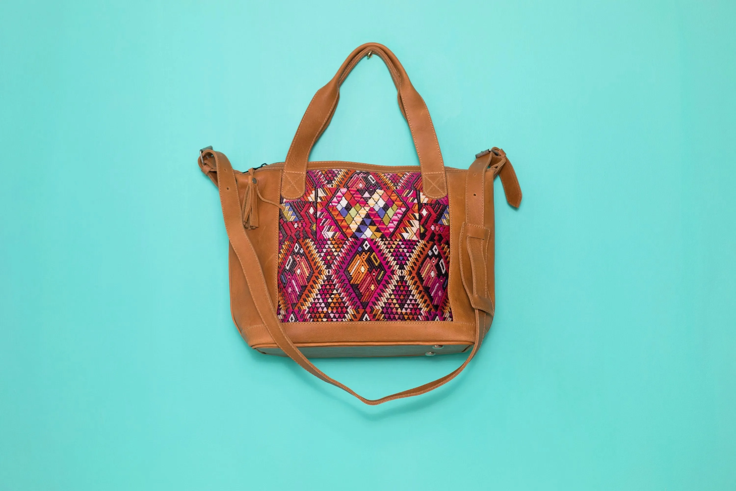 Huipil Day Bag Tote Purse Diaper Bag Cross Body (medium) #006