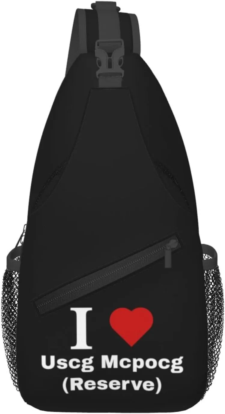 I love Uscg Mcpocg (Reserve) Crossbody Bags For Women Men Chest Backpack Gym Shoulder Bag Travel Outdoor Sports Casual Crossbody Bags