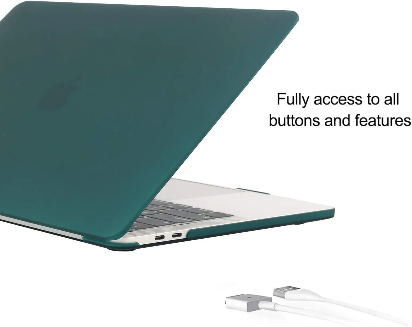 iCasso Case Compatible with MacBook Air 13 inch Case 2010-2017 Release Model A1369/A1466 Bundle Set, Plastic Hard Case Shell, Sleeve Bag, Screen Protector, Keyboard Cover and Dust Plug - Dark Cyan