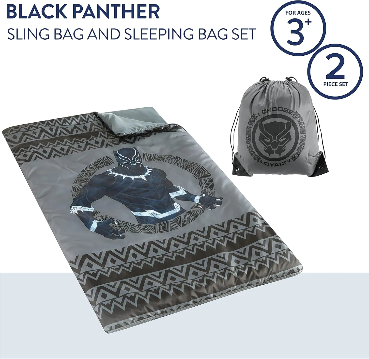 Idea Nuova 2 Piece Drawstring Sling Carry Bag with Sleeping Slumber Bag