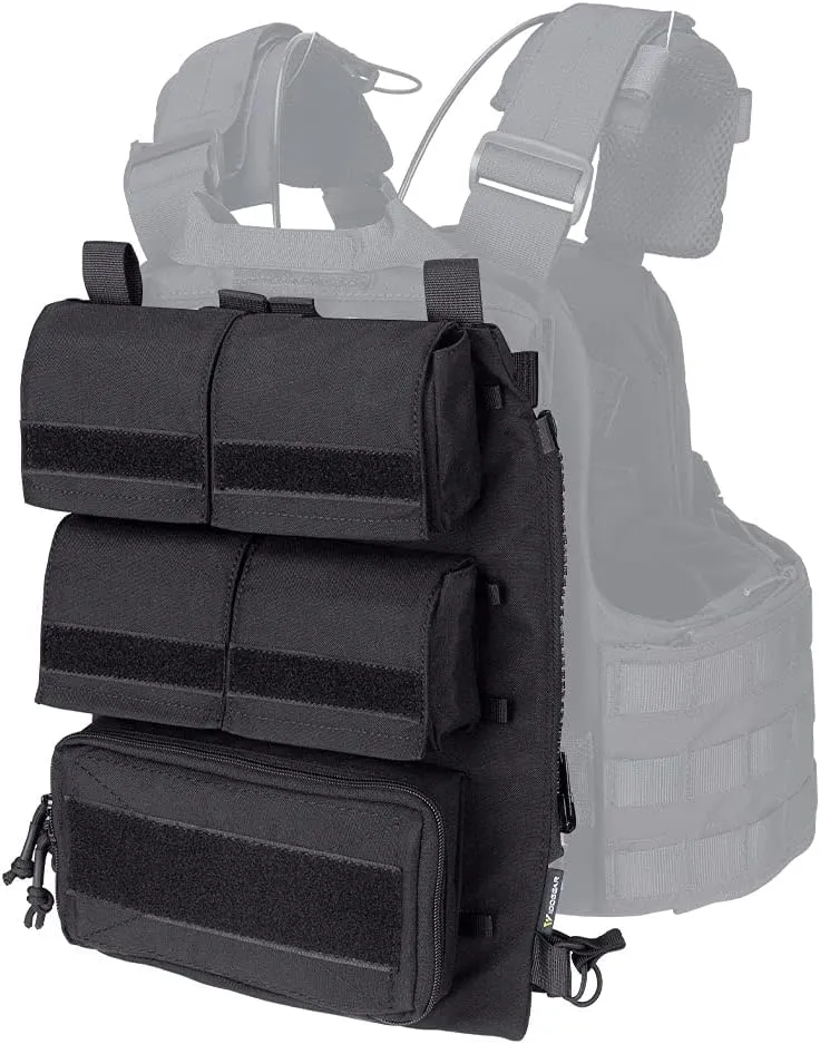 IDOGEAR Tactical Pouches Zip-on Panel Pouch Military Vest Accessory Bag for JPC 2.0 AVS CPC Vest