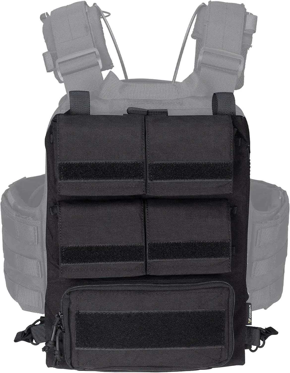 IDOGEAR Tactical Pouches Zip-on Panel Pouch Military Vest Accessory Bag for JPC 2.0 AVS CPC Vest