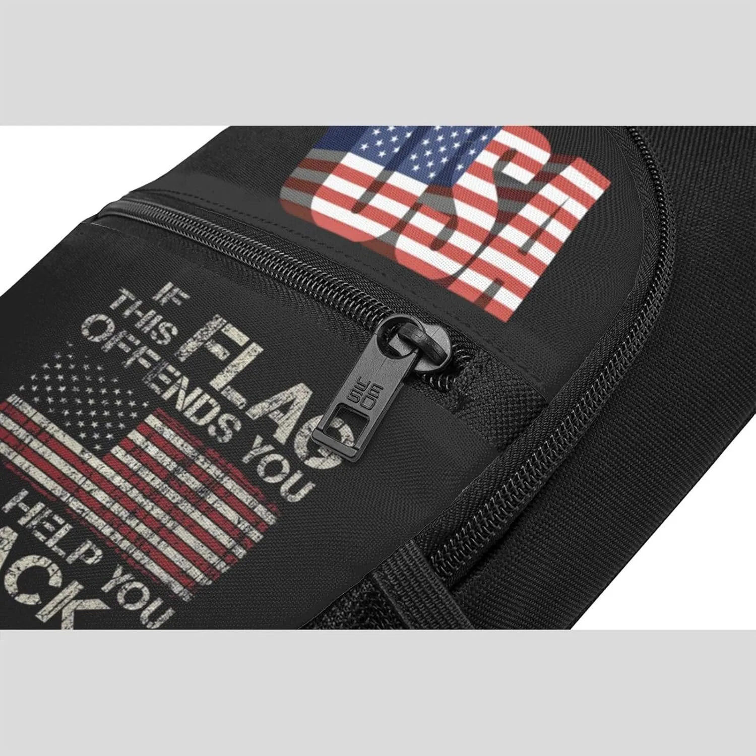 If This Flag Offends You, I'll Help You Pack，Fashion One-Shoulder Bag，Anti-Theft Crossbody Shoulder Chest Bag