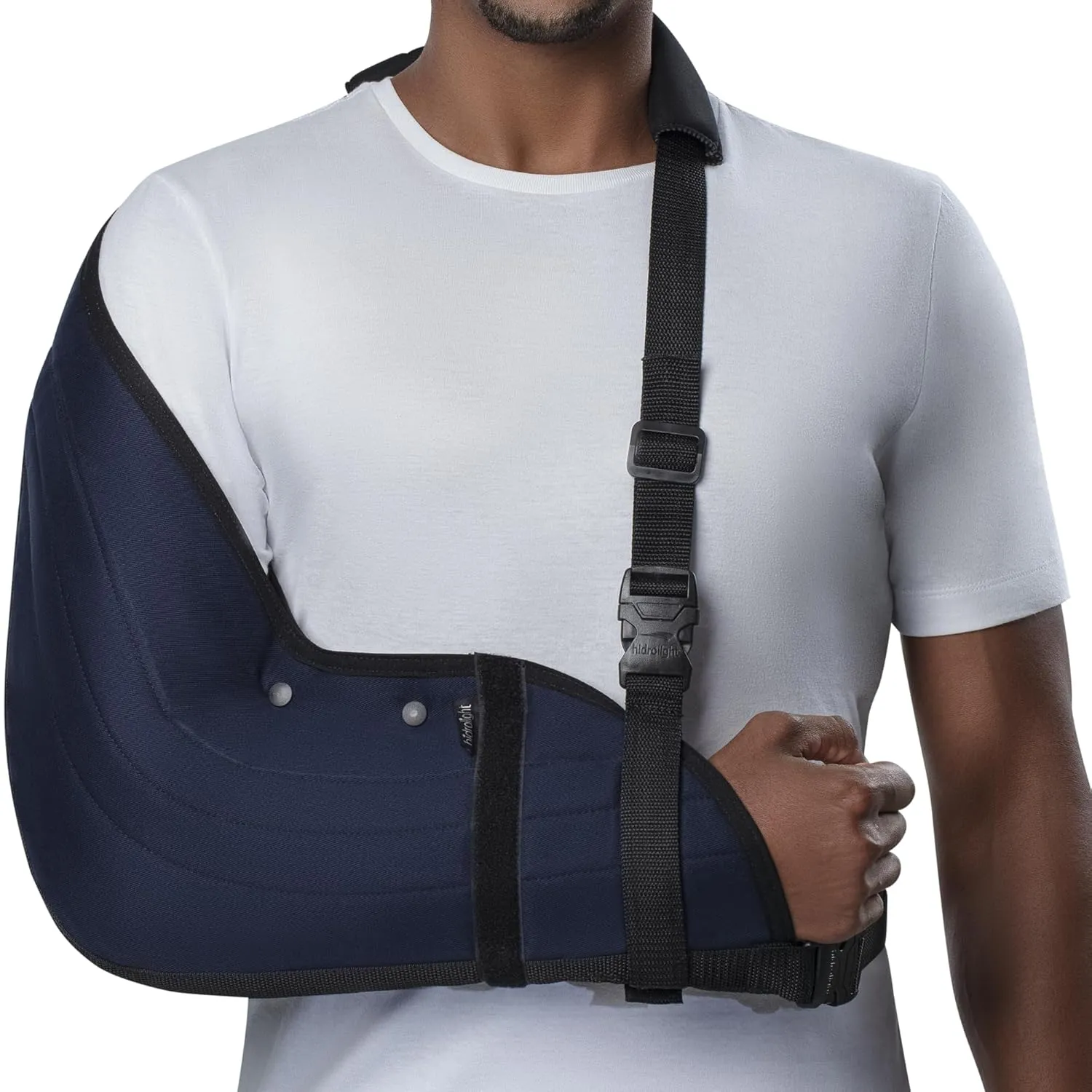 Immobilizer Arm Sling for Upper Limb Injuries - Arm Brace for Left and Right, Bursitis Elbow Brace, Arm Support Straps - Shoulder Support Immobilizer for Rotator Cuff - Black, X-Small