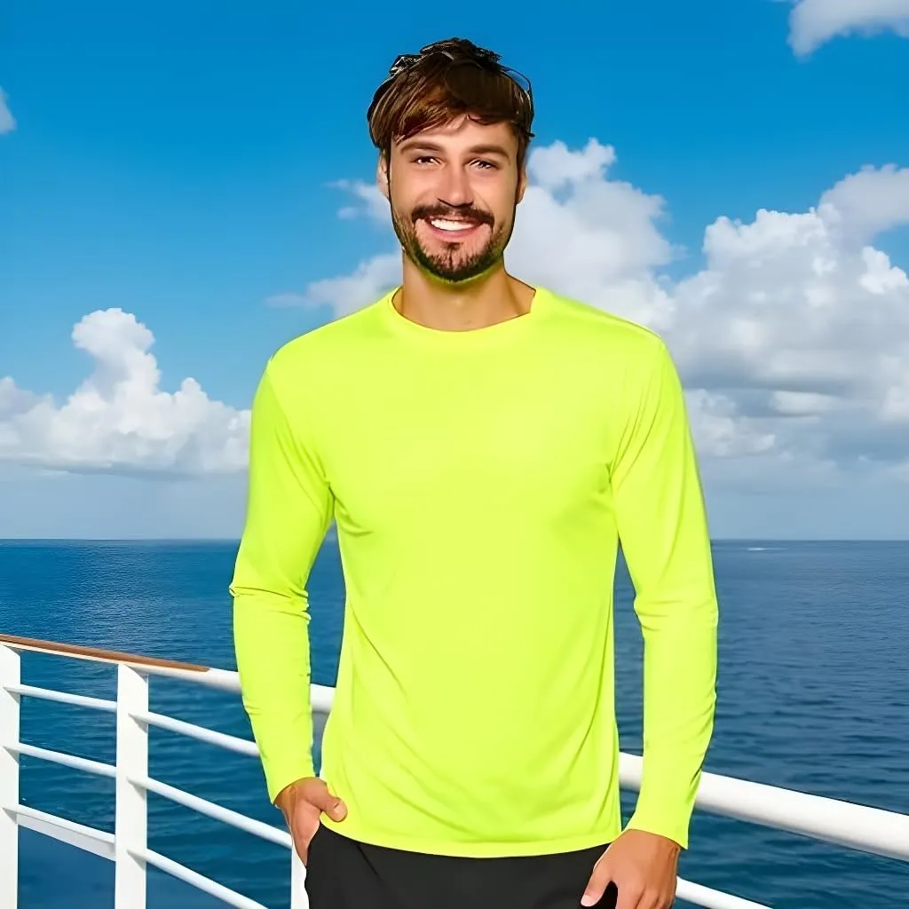 INGEAR Swim Shirts for Men UPF50  Sun Protection Shirts Mens Long Sleeve Mens Rash Guard