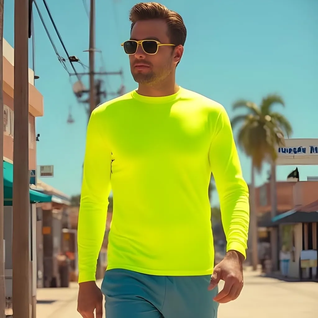 INGEAR Swim Shirts for Men UPF50  Sun Protection Shirts Mens Long Sleeve Mens Rash Guard