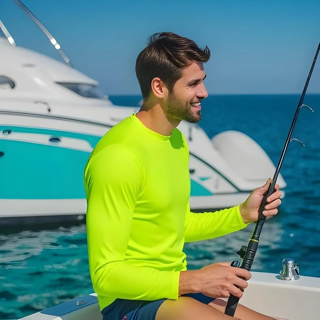 INGEAR Swim Shirts for Men UPF50  Sun Protection Shirts Mens Long Sleeve Mens Rash Guard