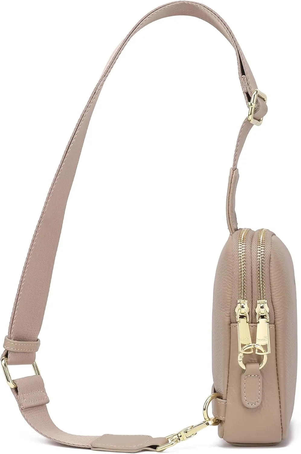 INICAT Travel Small Sling Bag Leather Crossbody Bags for Women Fanny Packs Cross Body Bag for Woman Cross Body Purses