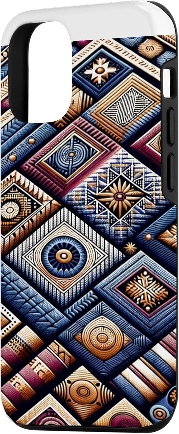 iPhone 15 That Melanin Tho Black Owned Business Aso Oke Cloth Inspired Case