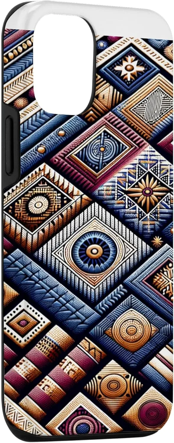 iPhone 15 That Melanin Tho Black Owned Business Aso Oke Cloth Inspired Case
