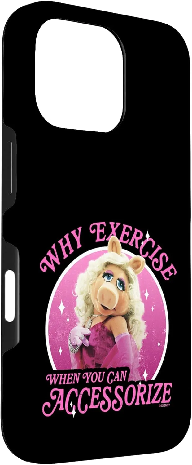 iPhone 16 Pro Disney The Muppets Miss Piggy Why Exercise Accessorize Case