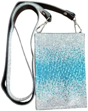 Jacqueline Kent JKBG118.TU Mariners Cross Cellphone Crossbody Purse 7 Inches x 4.75 Inches Turquoise Wave, Turquoise, Silver