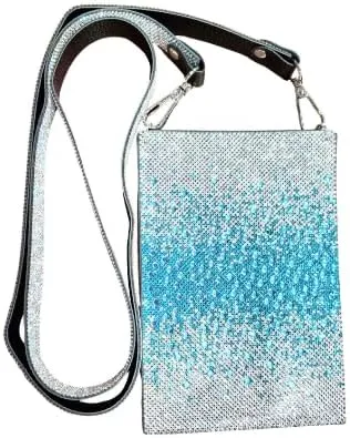 Jacqueline Kent JKBG118.TU Mariners Cross Cellphone Crossbody Purse 7 Inches x 4.75 Inches Turquoise Wave, Turquoise, Silver