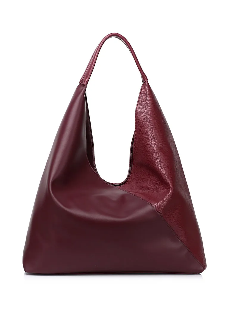 Jamila Functional Pocket Tote Bag (Maroon)