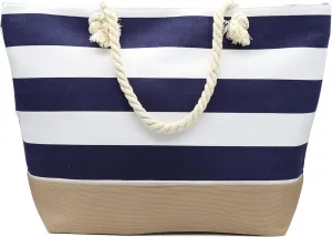 JNF Extra Large Canvas Beach Bags for Women Shoulder Bag Beach Tote Bag with Cotton Rope Handles