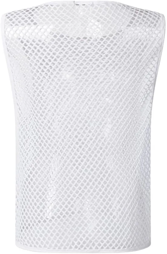 JOCKMAIL Men's Mesh Tank Top and Boxer Briefs Set Sexy Fishnet Sleeveless Vest with Breathable Boxer Underwear for Gym, Club