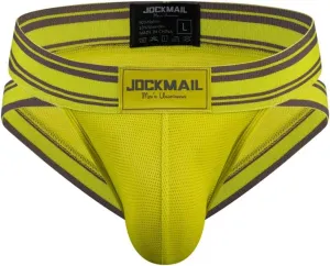 JOCKMAIL Mesh Athletic Supporters Mens Briefs Underwear Comfort Male Underwear for Gym Sport