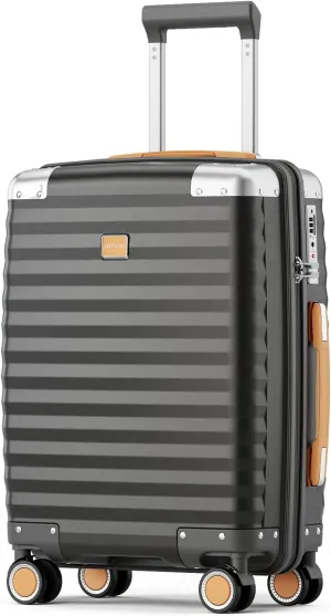 Joyway Carry on Luggage Airline Approved with Spinner Wheels, 20 Inch Lightweight Hard Shell Carry-on Suitcase with Tsa Lock, Suitable for Trave Women and Men, Gray