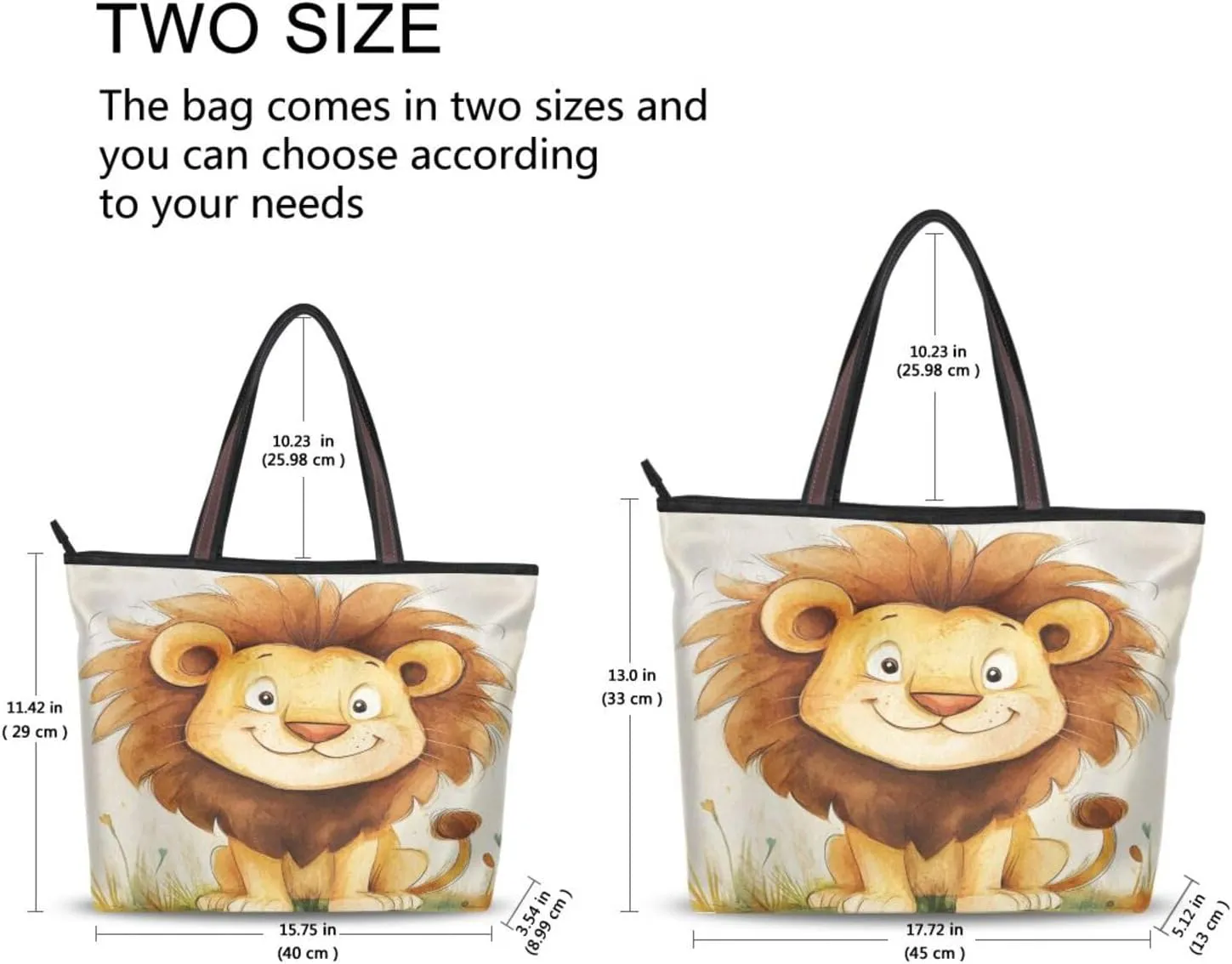 JSTEL Tote Bag for Women with Zipper,Polyester Tote Purse Holiday Tote Bag Work Handbag Women Gift
