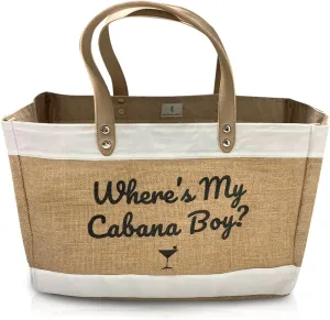 Jute Tote - Chic Beach, Market, Pool Tote | Durable, Waterproof, Reinforced Bottom. Perfect Summer Bag