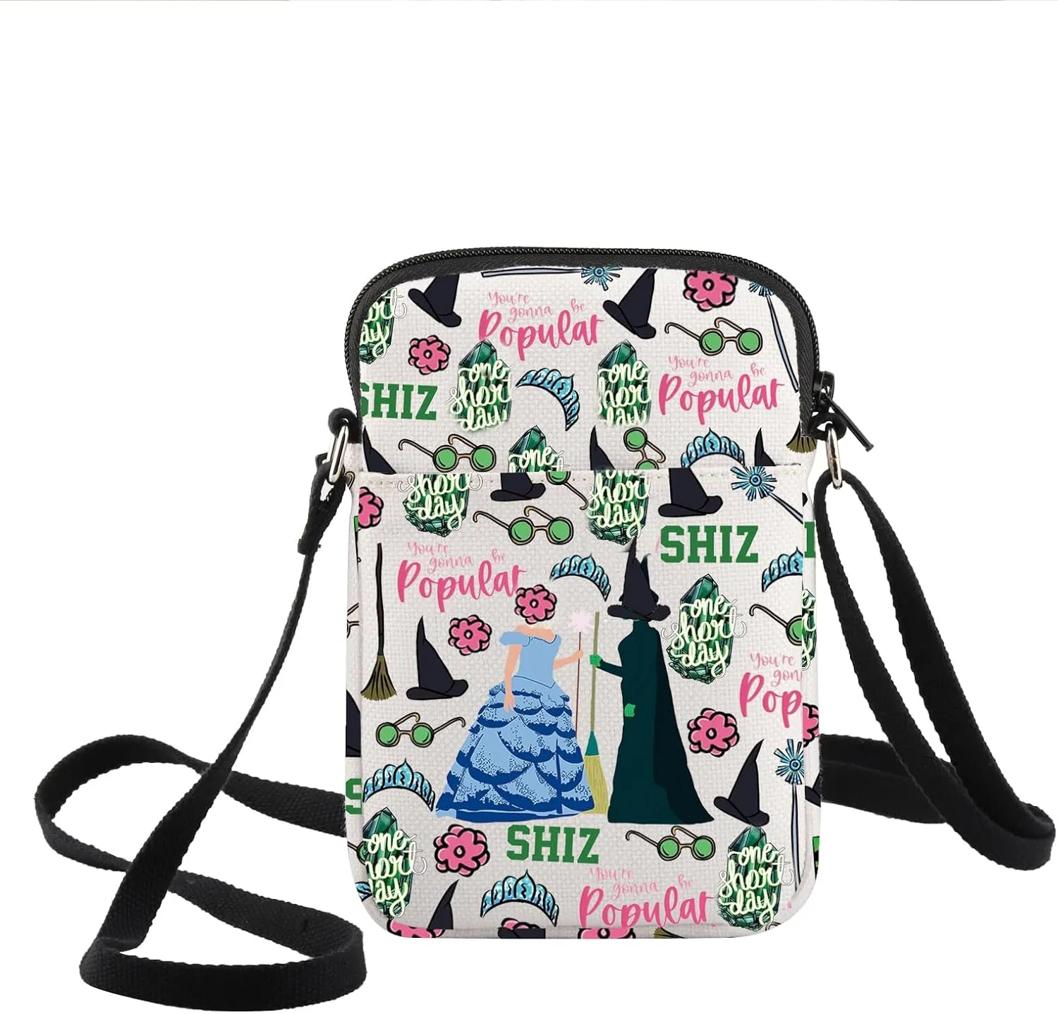 KEYCHIN Musical Elphaba And Glinda Crossbody Bag Elphaba And Glinda Fans Gifts You’Re Gonna Be Popular Shoulder Bag