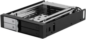 Kingwin SSD/HDD Internal SATA Tray-Less Hot Swap Mobile Rack Cage for Dual 2.5” SSD/HDD. Hard Drive Backplane Enclosure,Support SATA I/II/III & SAS I/II 6 Gbps Performance [Optimized for 2.5” SSD/HDD]