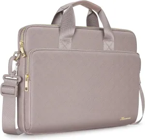 KIZUNA Laptop Sleeve Case 15.6 Inch Computer Shoulder Bag for for MacBook Air 15 M2/MacBook Pro M1 M2 Max/16 Lenovo Legion Slim 5i Gen 8/16" IdeaPad Slim 5/Gaming 3i/HP Envy x360 15/Dell XPS 15,Khaki