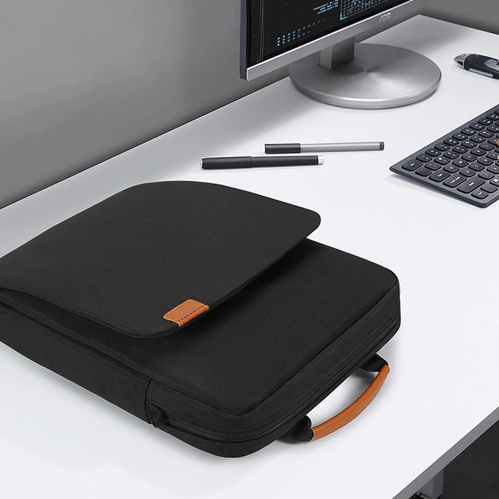 KIZUNA Tablet Sleeve Case 10 Inch Shoulder Bag for 11" iPad Pro M4 M2/11 10.5" 10.9" iPad Air M2/ 10.9" iPad 10 9 8/10" Surface Go 3/ Samsung Galaxy Tab A8/10.5" Galaxy Tab S6,Black