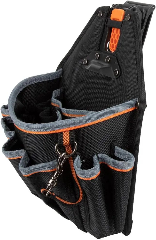 Klein Tools 55832MB MODbox Tool Pouch, 8-Pocket Electrician Bag, Quick Attach and Release for Tool Belts and MODBox Rail System