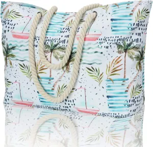 KUAK Beach Bags for Women Extra Large Beach Tote Bag with Top Zipper, 3 Inner Pockets Waterproof Sandproof Swim Pool Bag