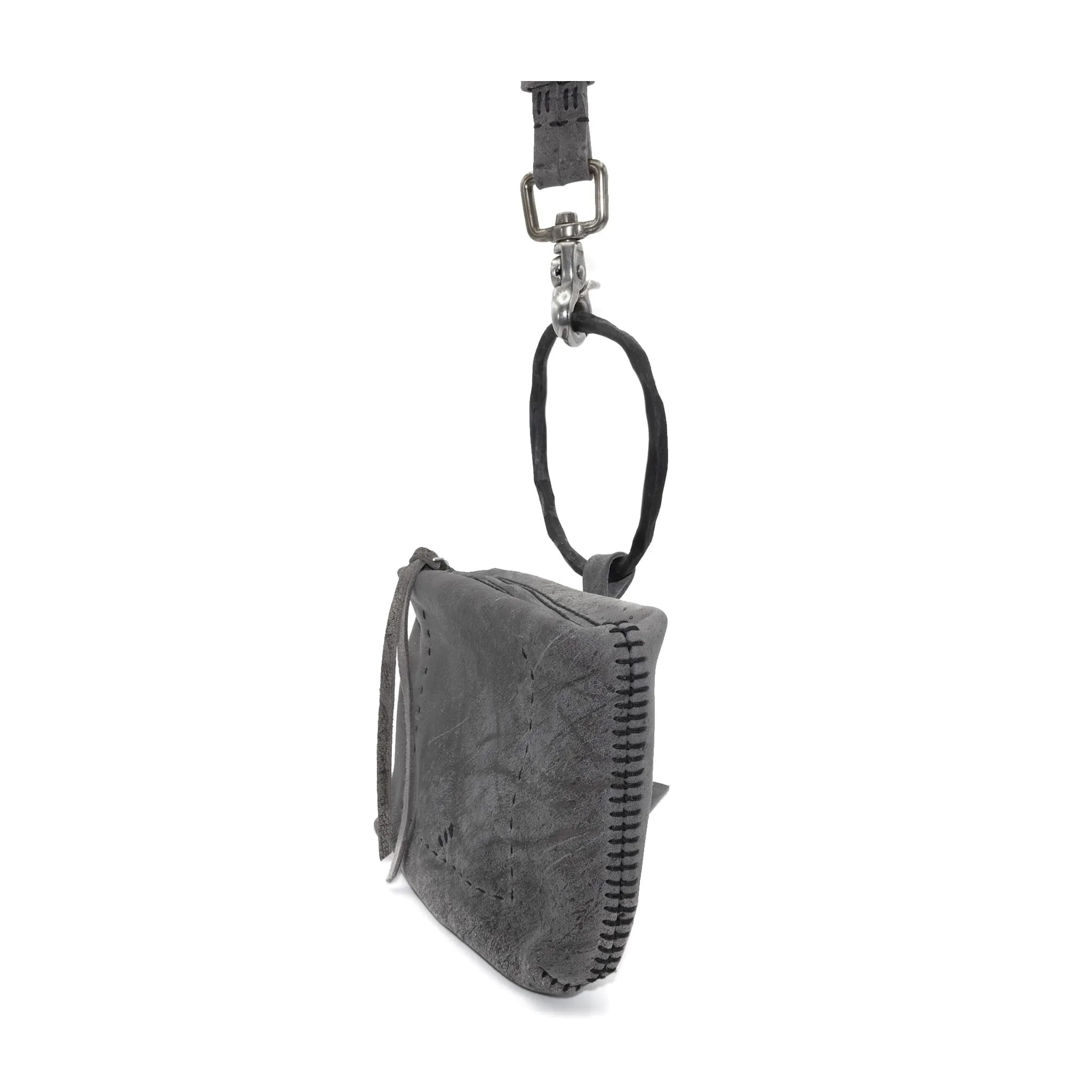 kudu leather pouch bag - sample -