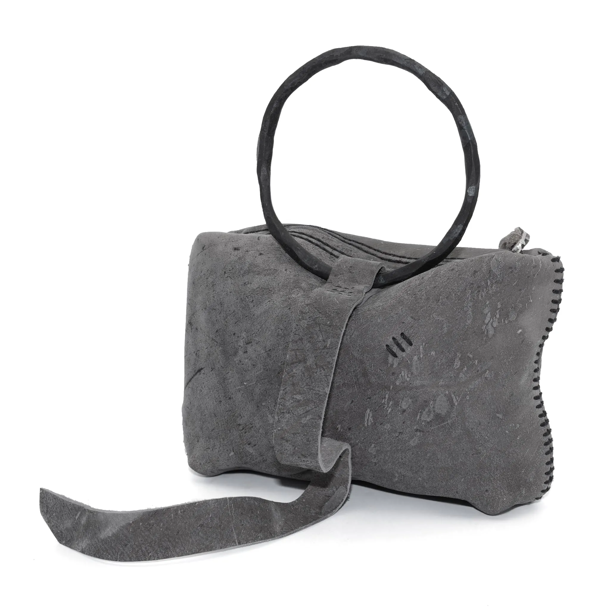 kudu leather pouch bag - sample -