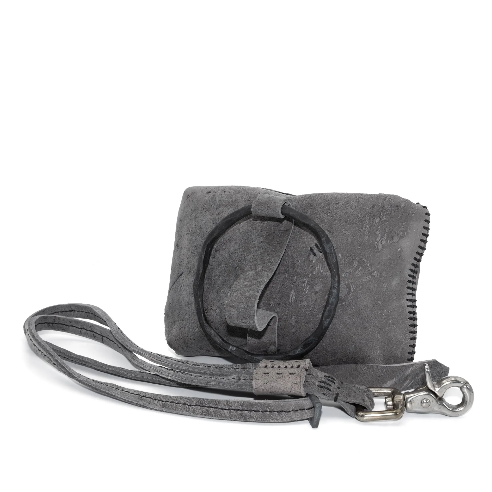kudu leather pouch bag - sample -