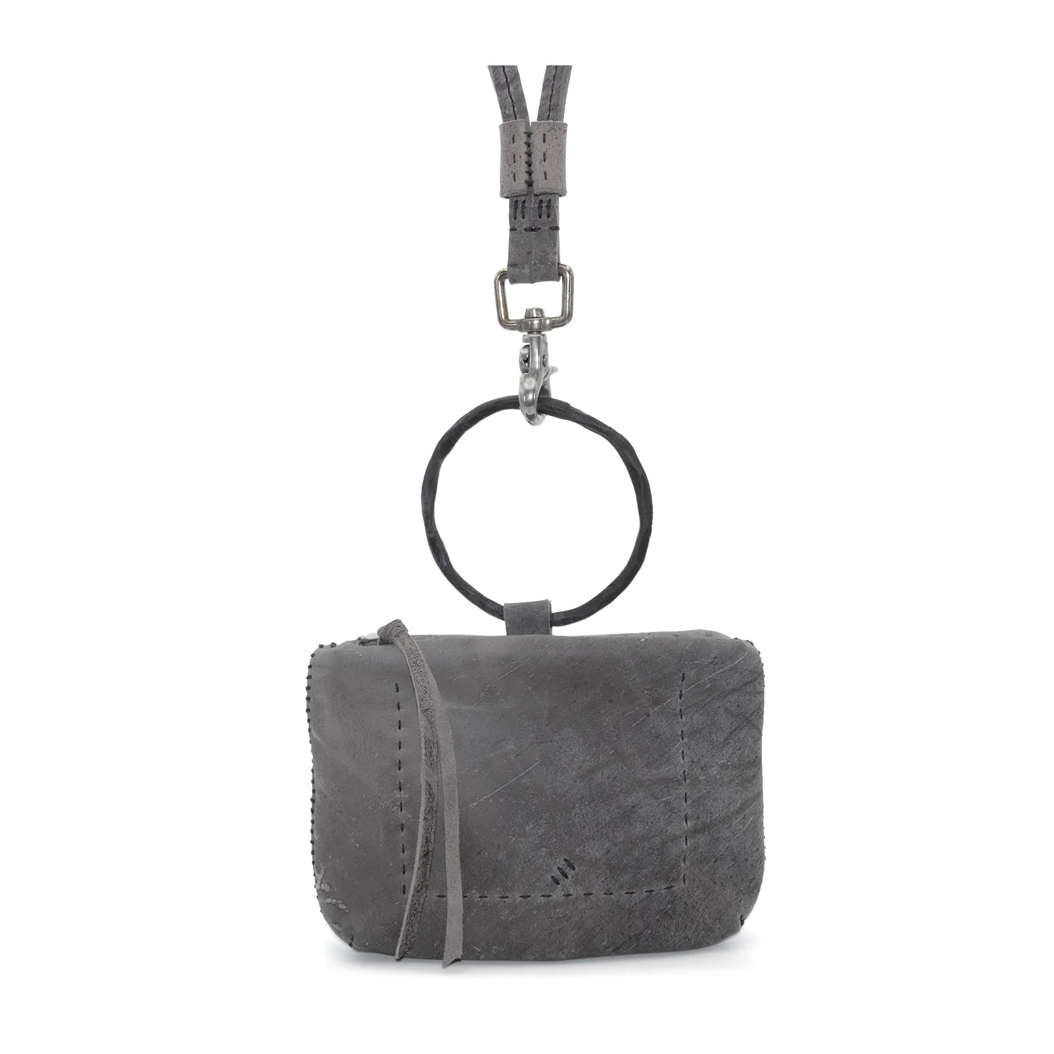 kudu leather pouch bag - sample -