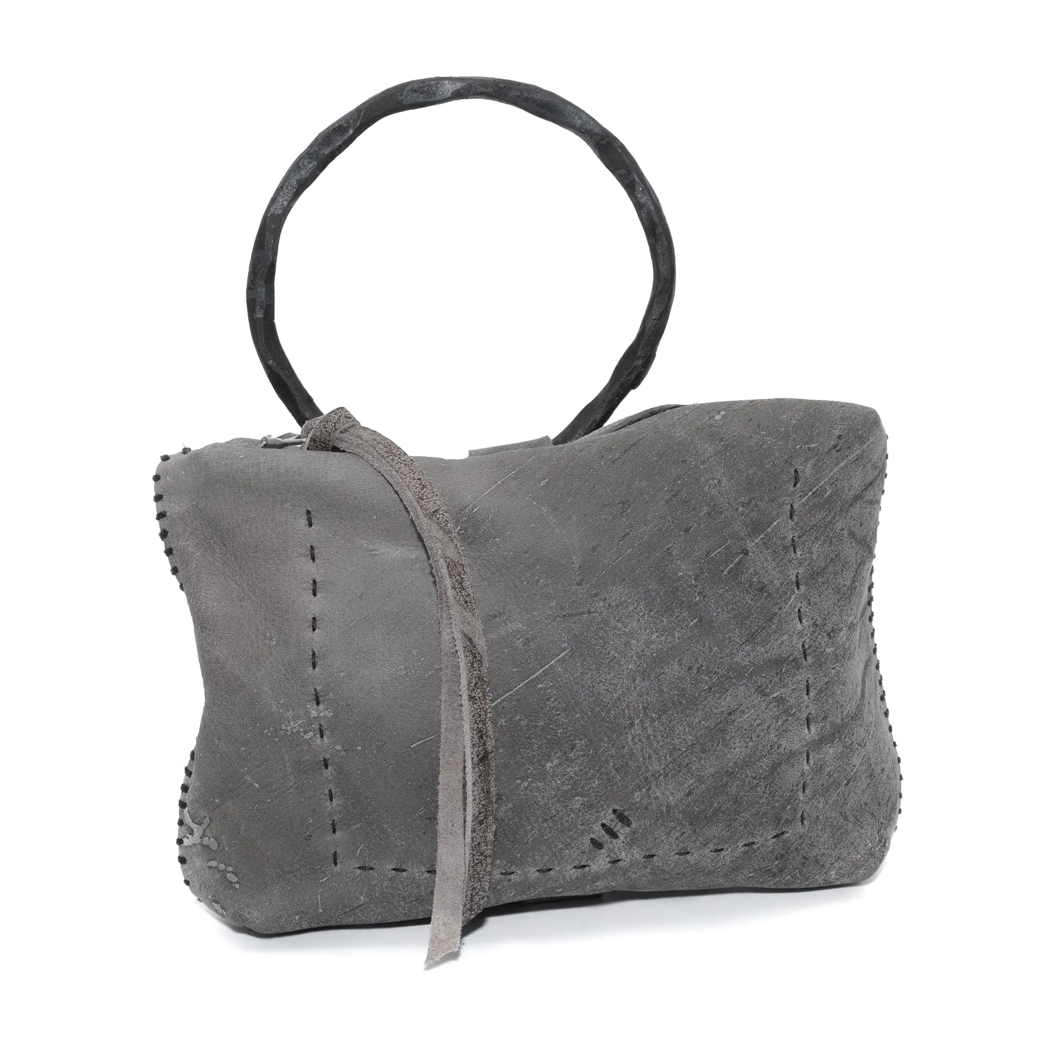 kudu leather pouch bag - sample -